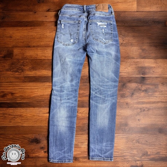 American Eagle Men’s AirFlex Athletic Skinny Distressed Jeans Medium Wash 26x30 - Picture 4 of 4